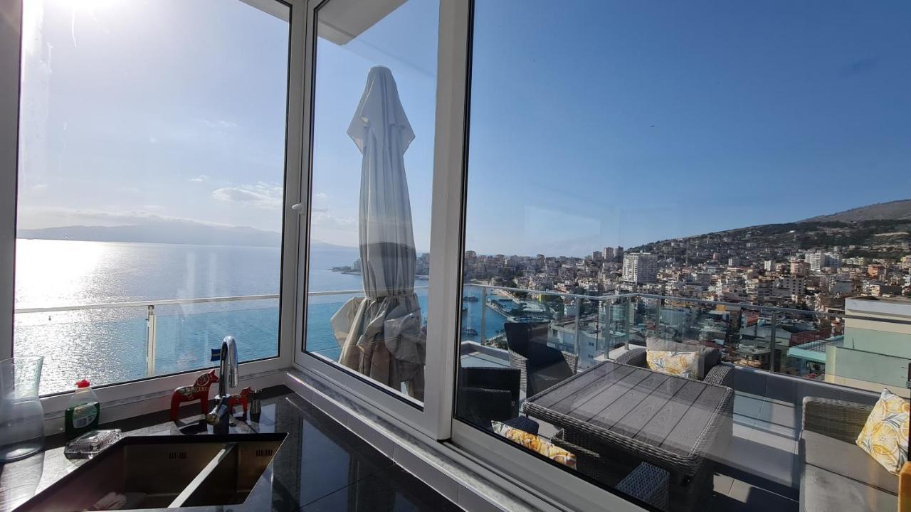 Rocknest Sea View Penthouse Apartment Sarande Exterior photo